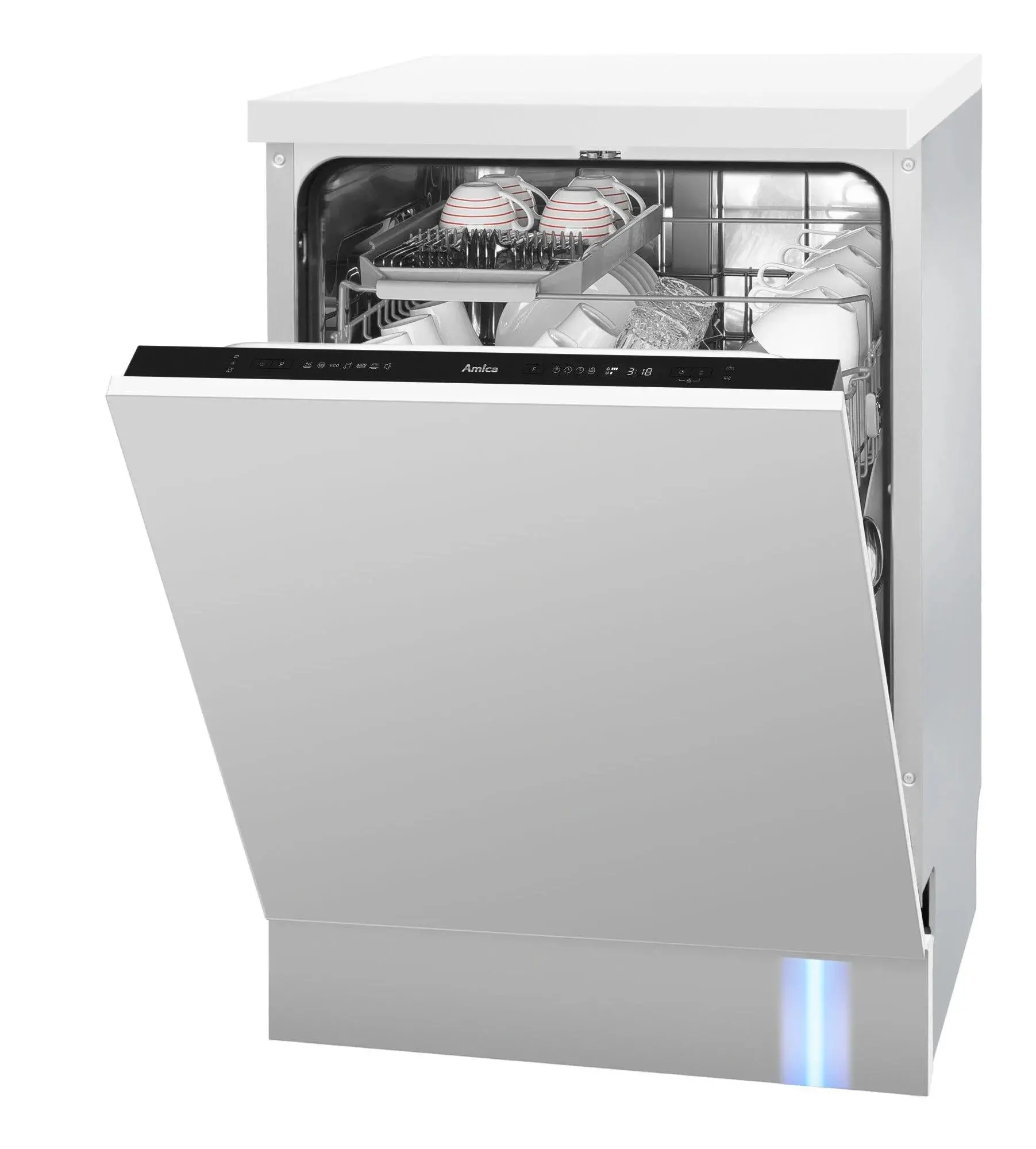 Zmywarka Amica DIM62C7TBOQD 59,8cm Automatyczne otwieranie drzwi