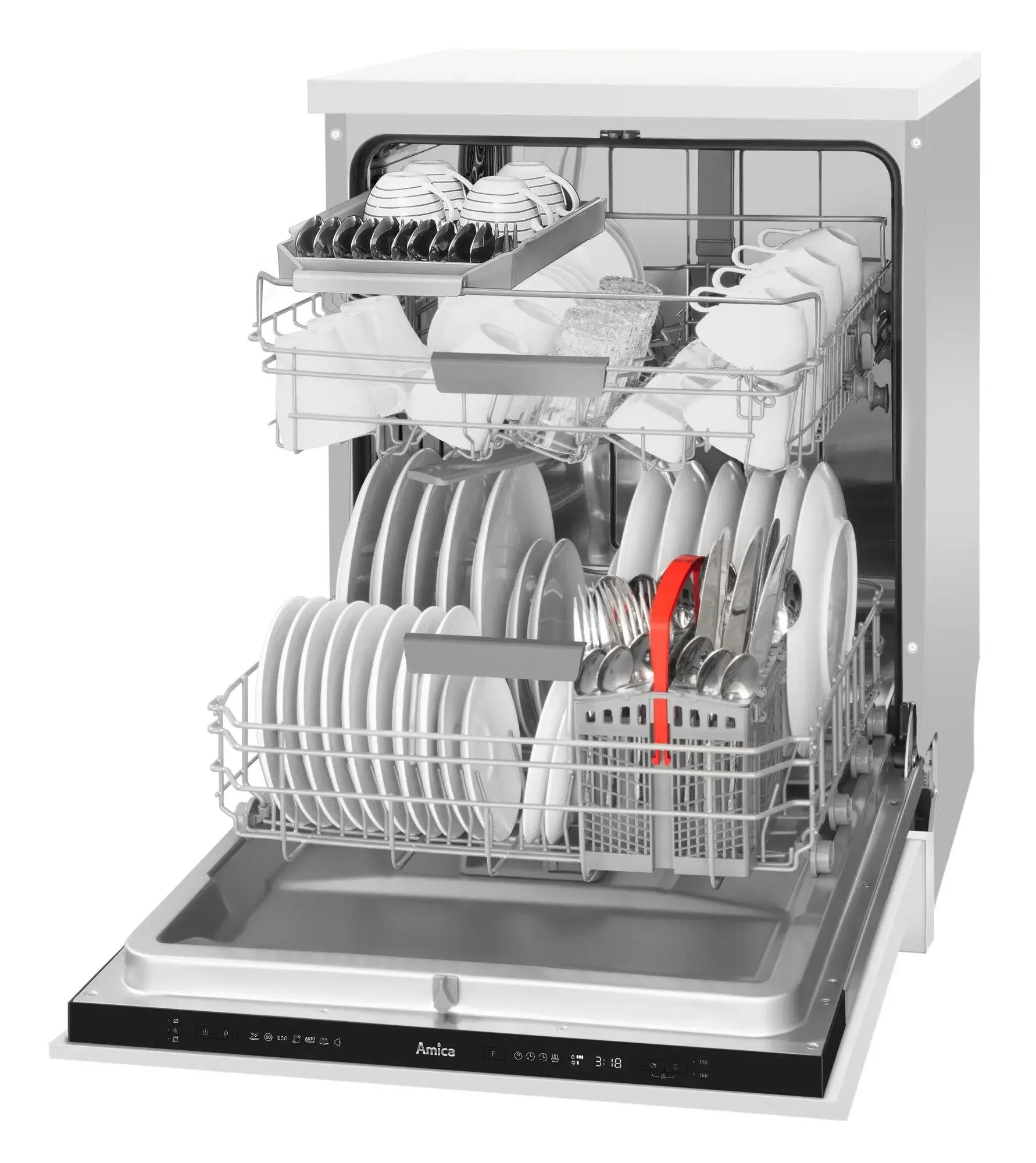 Zmywarka Amica DIM62C7TBOQD 59,8cm Automatyczne otwieranie drzwi