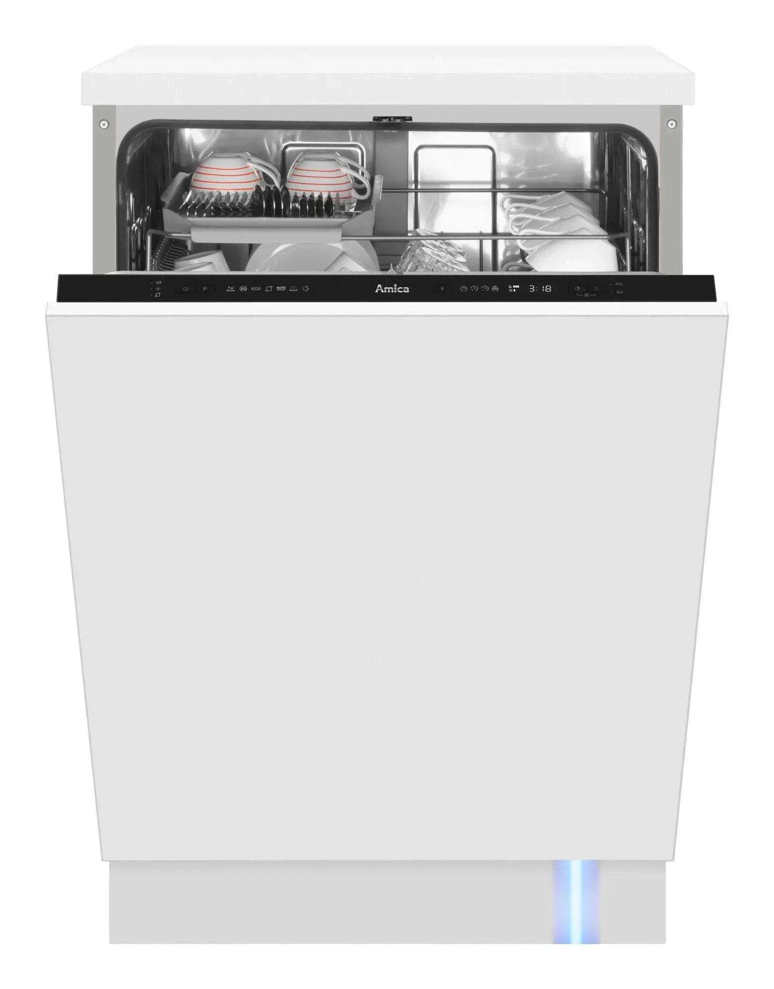 Zmywarka Amica DIM62C7TBOQD 59,8cm Automatyczne otwieranie drzwi