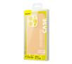 Etui Baseus Liquid Silica Gel do iPhone 14 Pro Max żółte +szkło hartowane
