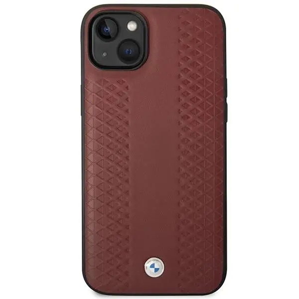 Etui BMW Leather Diamond Pattern BMHCP14S22RFGR do iPhone 14
