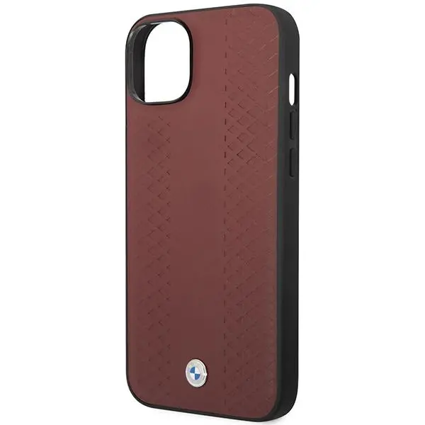 Etui BMW Leather Diamond Pattern BMHCP14S22RFGR do iPhone 14