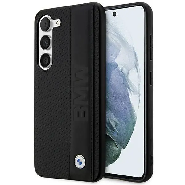 Etui BMW Leather Textured & Stripe BMHCS23S22RDPK do Samsung Galaxy S23