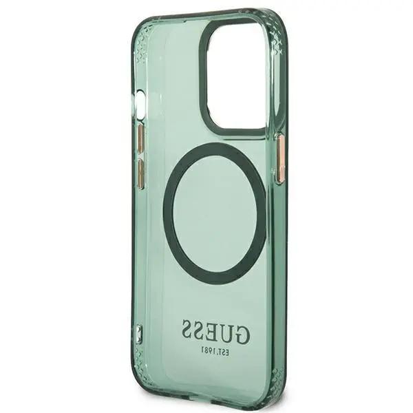 Etui Guess Gold Outline Translucent MagSafe GUHMP13LHTCMA do iPhone 13 Pro / 13