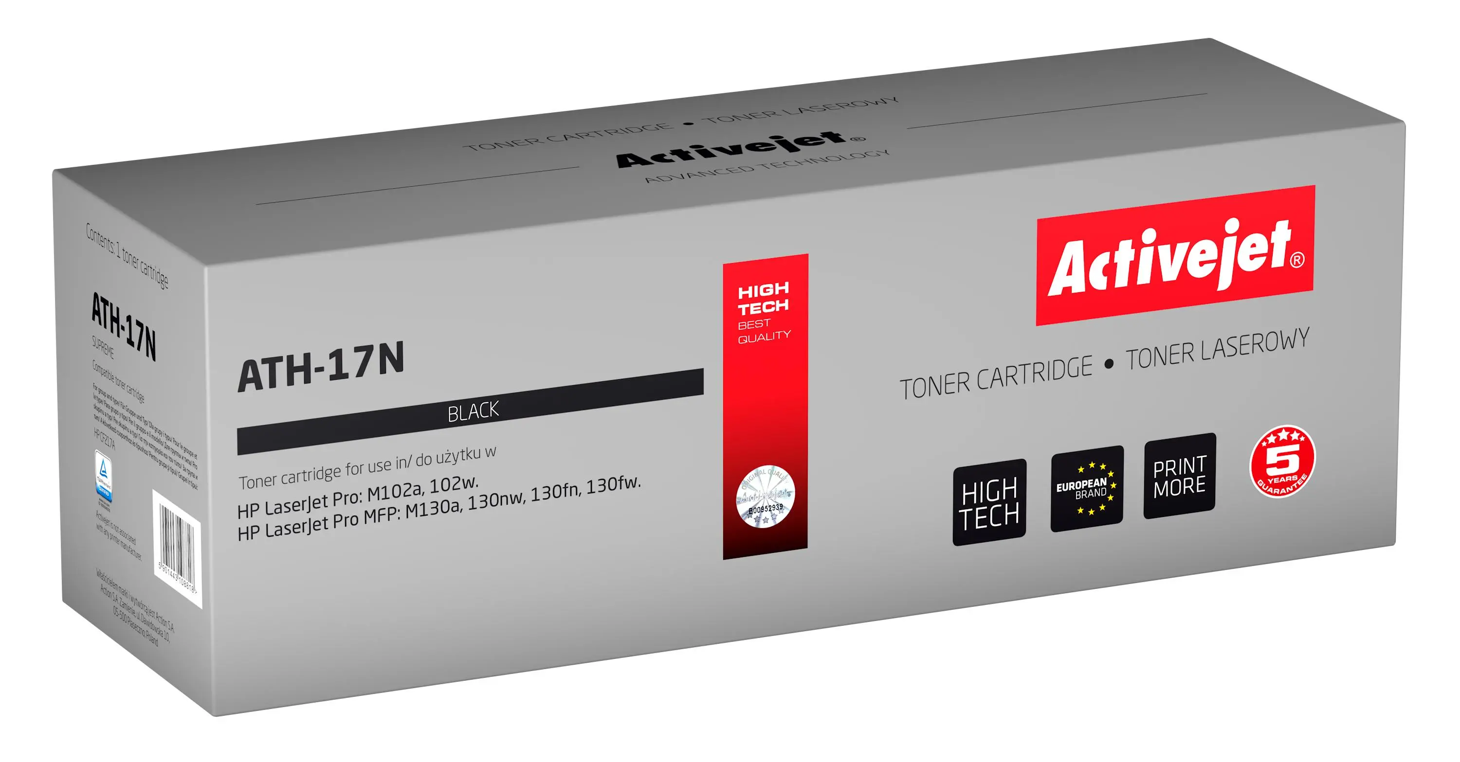 Toner ActiveJet ATH-17N (zamiennik CF217A nr 17A) Czarny