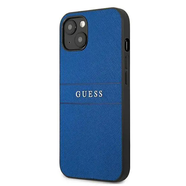 Etui Guess Saffiano Strap GUHCP13SPSASBBL do iPhone 13 mini