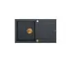 Zlewozmywak Quadron HCQE8650U8_PVDC1 P2O Evan 111 Granitowy Czarny metalik/Miedziany