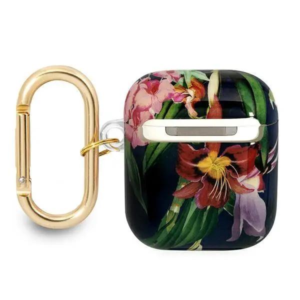 Etui na słuchawki Guess Flower Strap Collection do AirPods Wielokolorowy