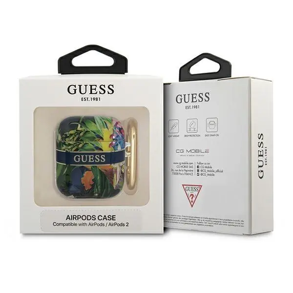 Etui na słuchawki Guess Flower Strap Collection do AirPods Wielokolorowy