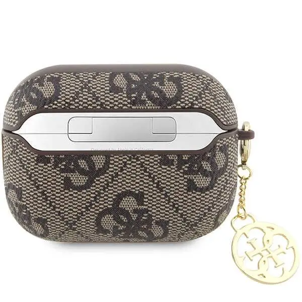 Etui na słuchawki Guess 4G Charm Collection GUAP2G4GSMW do AirPods Pro 2 Brązowy