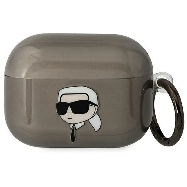 Etui na słuchawki Karl Lagerfeld Karl`s Head do AirPods Pro Czarny