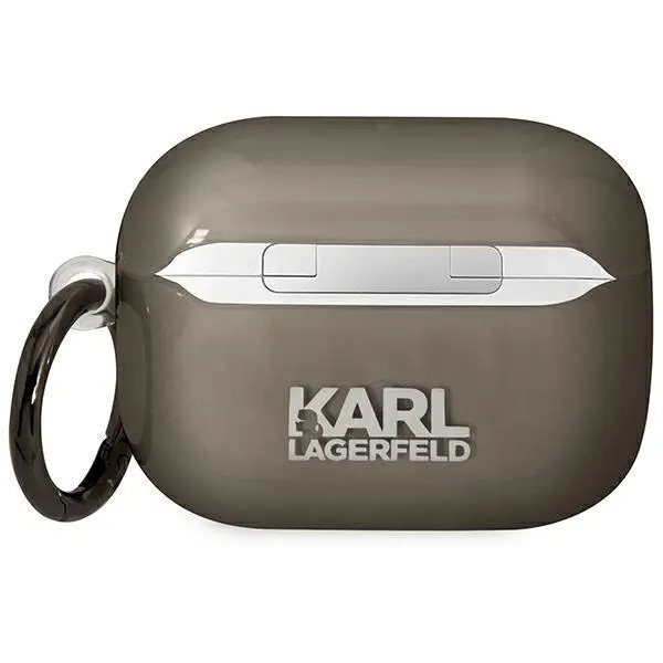 Etui na słuchawki Karl Lagerfeld Karl`s Head do AirPods Pro Czarny