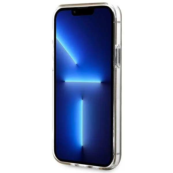 Zestaw Guess GUBPP12MH4EACSW ładowarka indukcyjna + etui 4G Print MagSafe do iPhone 12 Pro