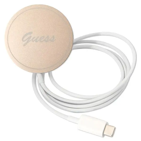 Zestaw Guess GUBPP12MH4EACSW ładowarka indukcyjna + etui 4G Print MagSafe do iPhone 12 Pro