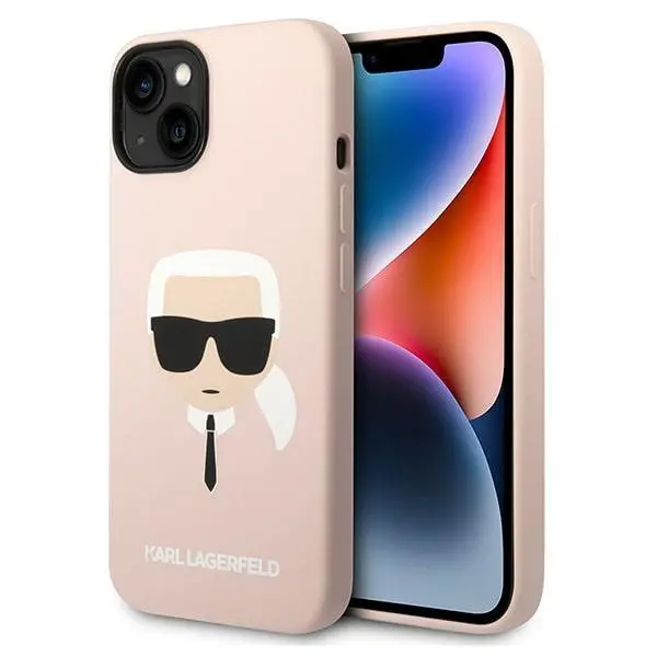 Etui Karl Lagerfeld Silicone Karl`s Head KLHCP14MSLKHLP do iPhone 14 Plus