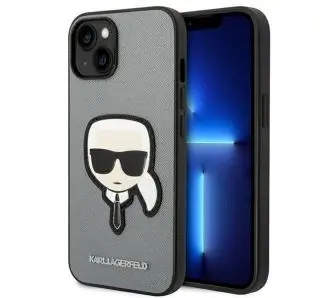 Etui Karl Lagerfeld Saffiano Karl`s Head Patch KLHCP14MSAPKHG do iPhone 14 Plus