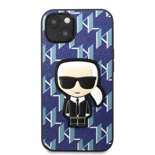 Etui Karl Lagerfeld Monogram Ikonik Patch KLHCP13SPMNIKBL do iPhone 13 mini