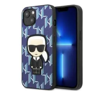 Etui Karl Lagerfeld Monogram Ikonik Patch KLHCP13SPMNIKBL do iPhone 13 mini