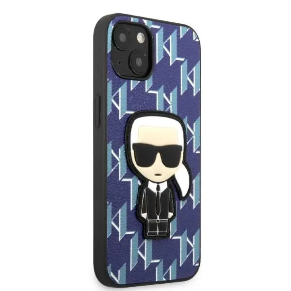 Etui Karl Lagerfeld Monogram Ikonik Patch KLHCP13SPMNIKBL do iPhone 13 mini