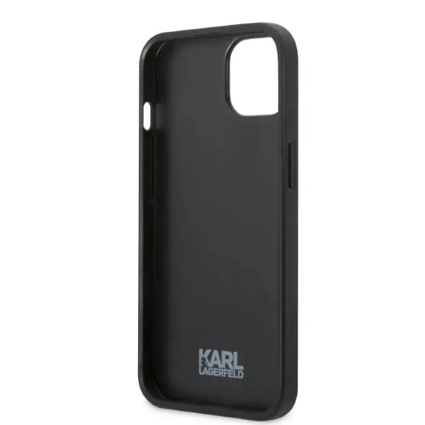 Etui Karl Lagerfeld Monogram Ikonik Patch KLHCP13SPMNIKBL do iPhone 13 mini