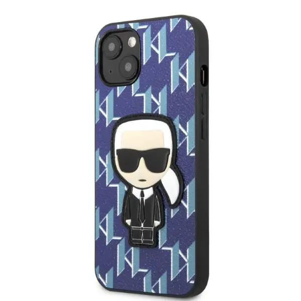 Etui Karl Lagerfeld Monogram Ikonik Patch KLHCP13SPMNIKBL do iPhone 13 mini