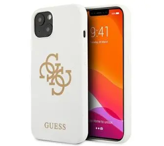 Etui Guess Silicone 4G Logo GUHCP13SLS4GGWH do iPhone 13 mini