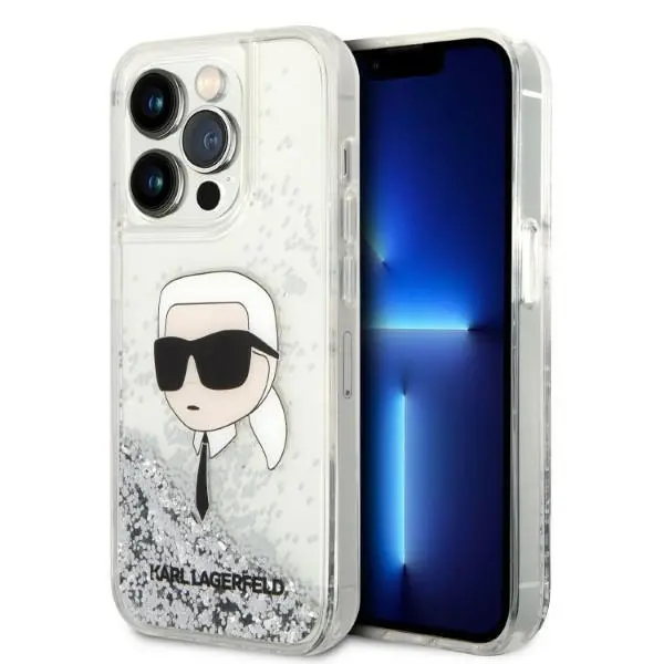 Etui Karl Lagerfeld Glitter Karl Head KLHCP14LLNKHCH do iPhone 14 Pro