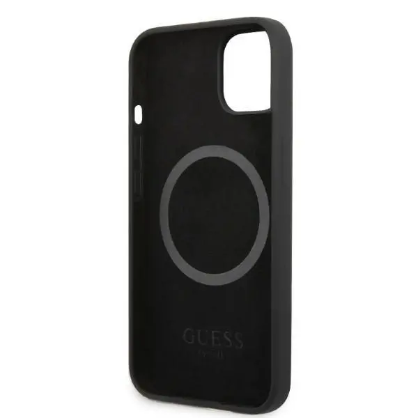 Etui Guess Silicone Logo Plate MagSafe GUHMP13SSPLK do iPhone 13 mini