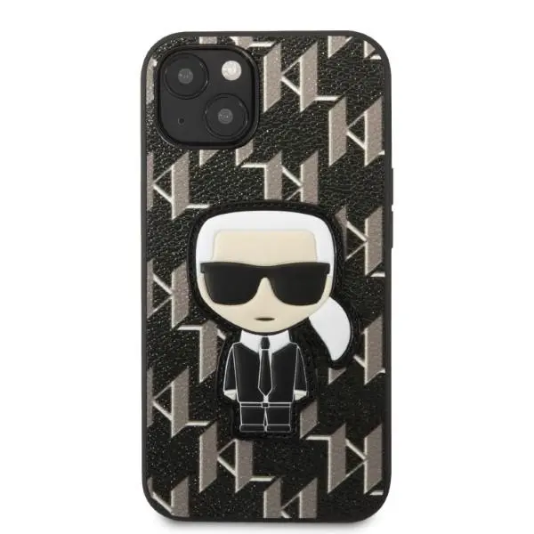 Etui Karl Lagerfeld Monogram Ikonik Patch KLHCP13SPMNIKBK do iPhone 13 mini