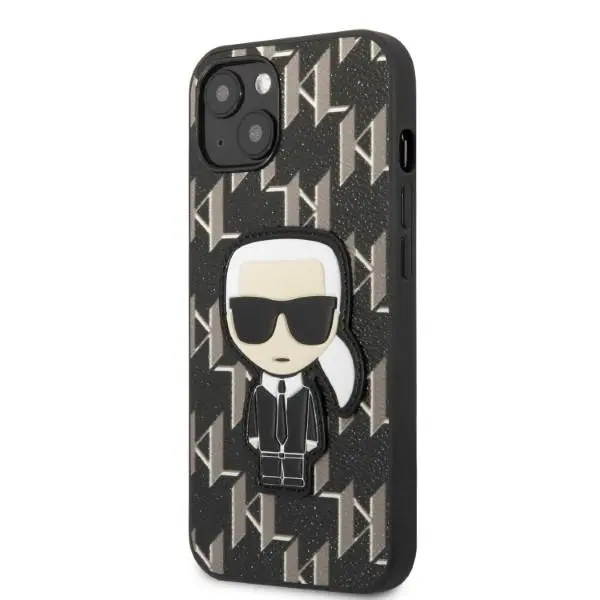 Etui Karl Lagerfeld Monogram Ikonik Patch KLHCP13SPMNIKBK do iPhone 13 mini