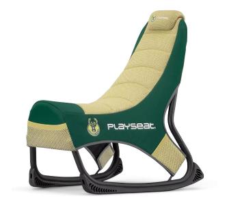 Fotel Playseat® Champ NBA-Milwaukee Bucks Gamingowy do 122kg Tkanina Zielono-żółty
