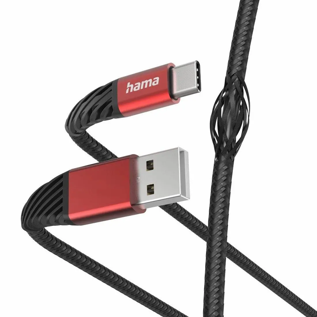 Kabel Hama Extreme USB-C do USB 1,5m Czarno-czerwony