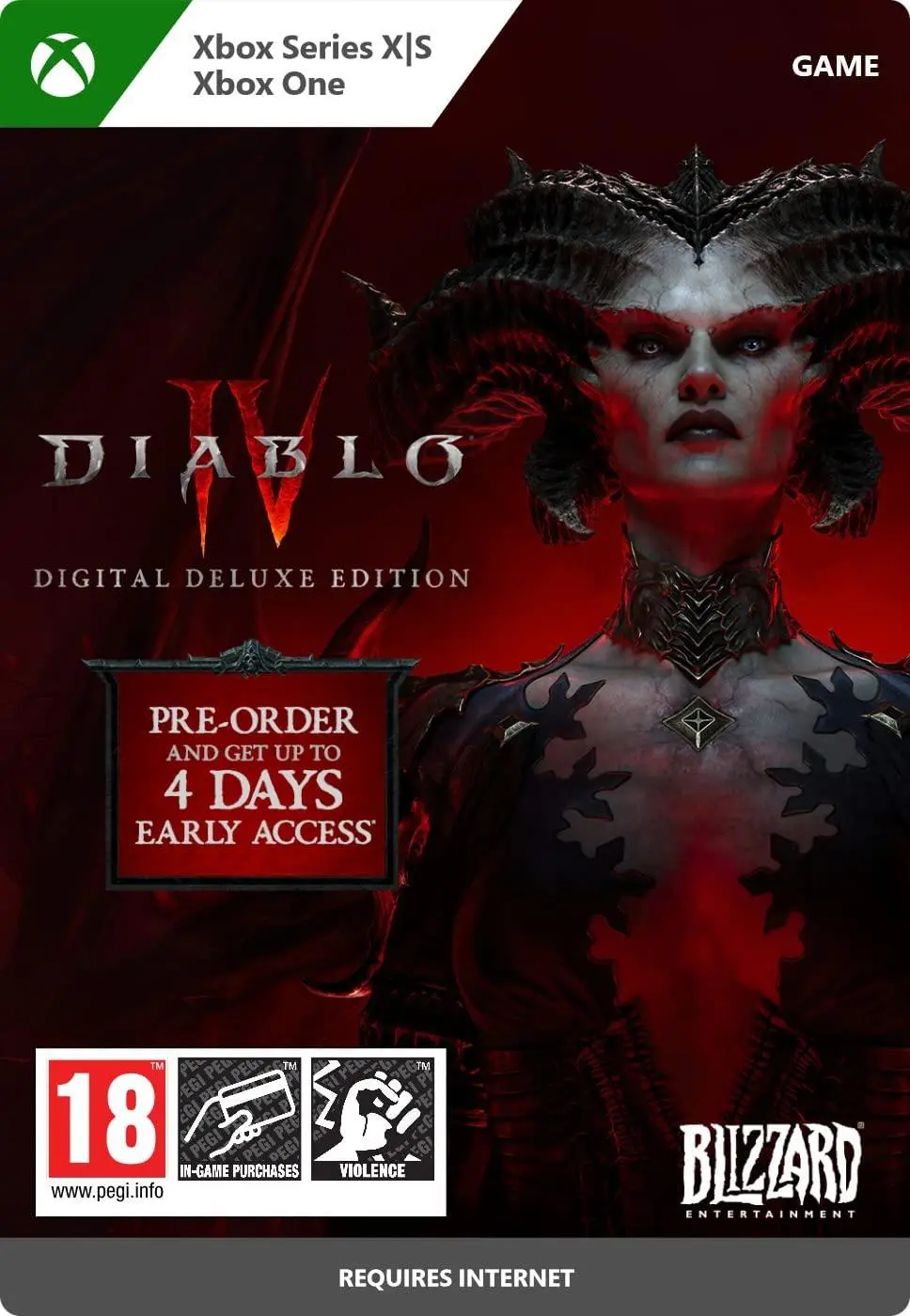 Diablo IV Edycja Deluxe [kod aktywacyjny] Gra na Xbox Series X/S / Xbox One