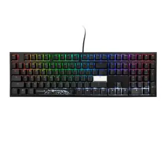 Klawiatura mechaniczna Ducky One 2 Backlit PBT RGB Cherry MX Brown Czarny