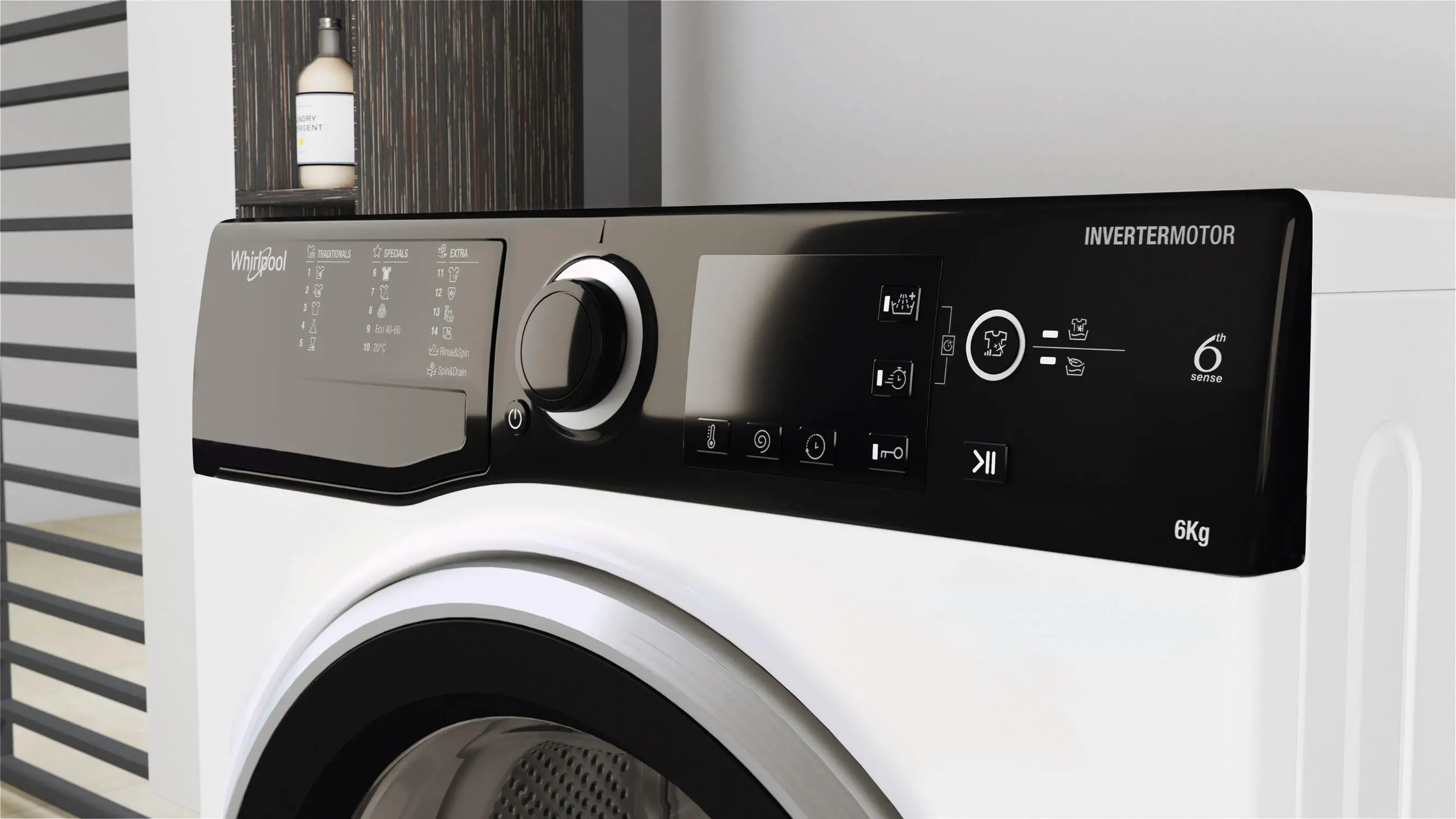 Pralka Whirlpool WRBSB 6249 S EU Slim 6kg 1200obr/min