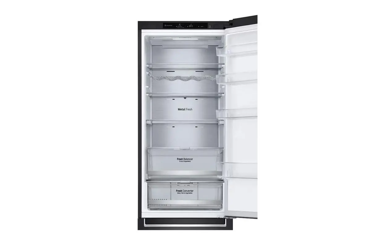 Lodówka LG GBB92MCB2P Pełny No Frost 203cm Szuflada z kontrolą wilgotności Czarny mat
