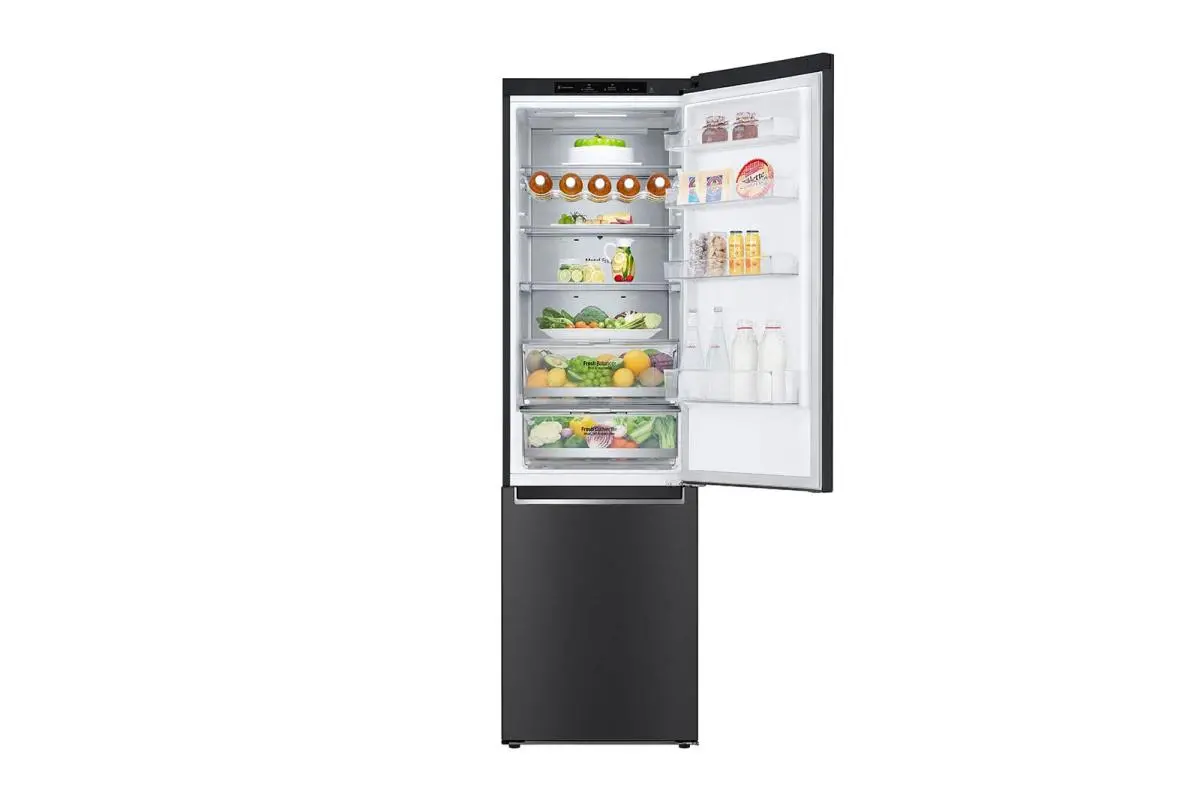 Lodówka LG GBB92MCB2P Pełny No Frost 203cm Szuflada z kontrolą wilgotności Czarny mat