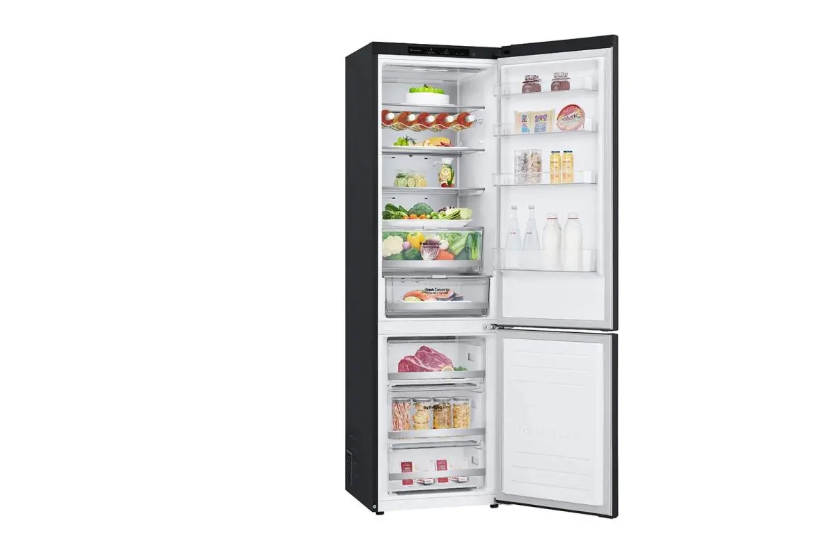 Lodówka LG GBB92MCB2P Pełny No Frost 203cm Szuflada z kontrolą wilgotności Czarny mat