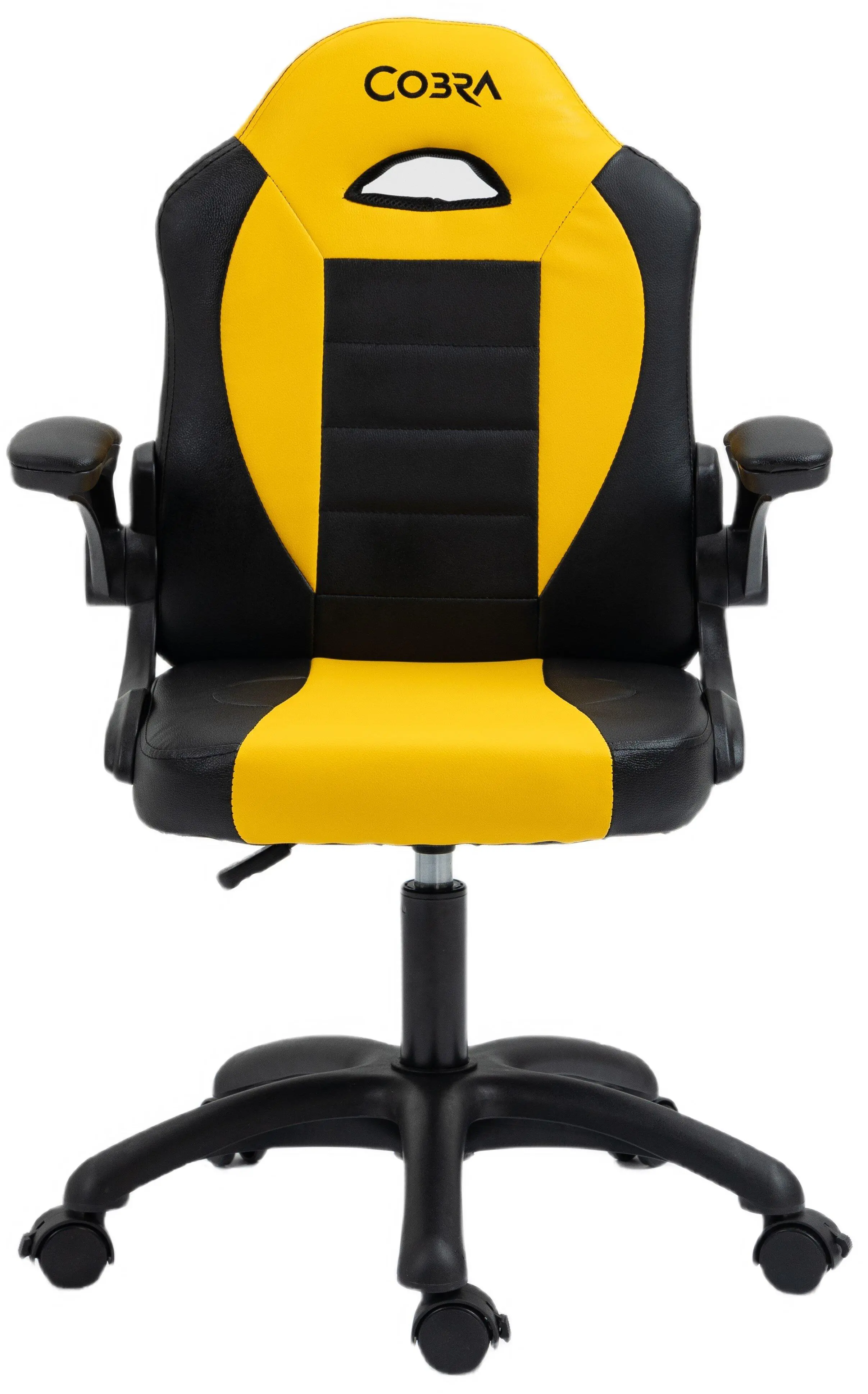 Fotel Cobra Junior Pro CRF-2302 Dla dzieci do 100kg Skóra ECO Żółto-czarny