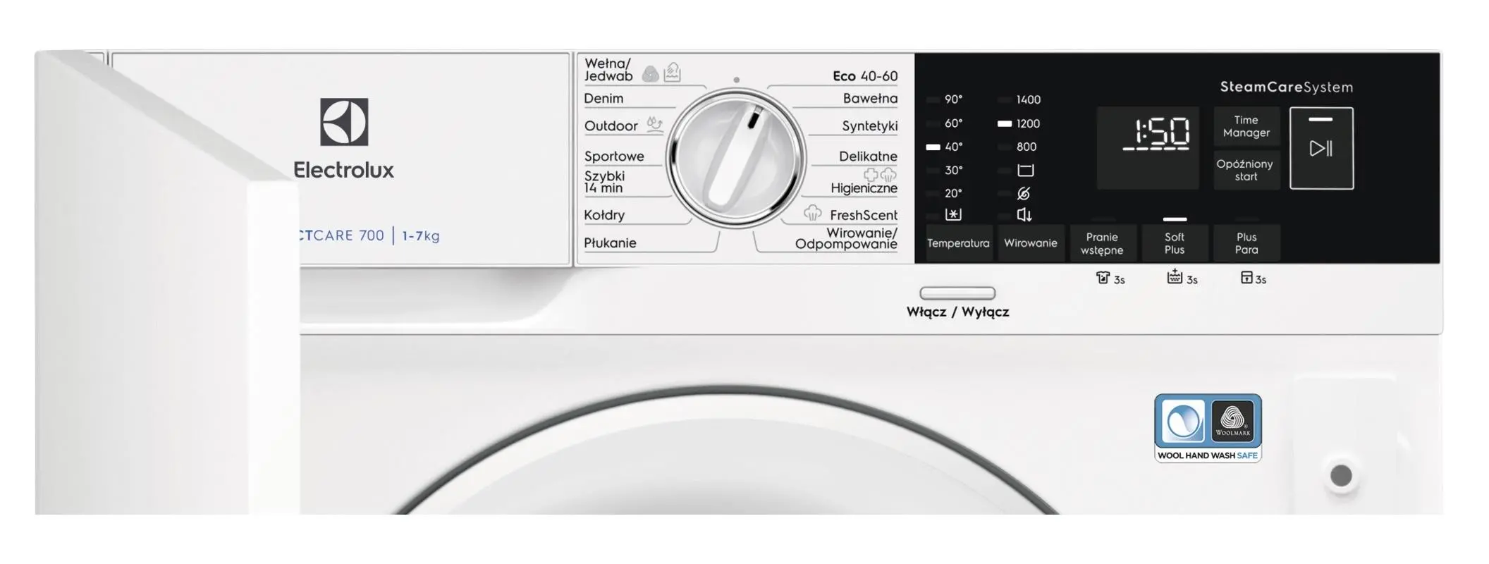 Pralka Electrolux 700 SteamCare EWN7F447WIP 7kg 1400obr/min