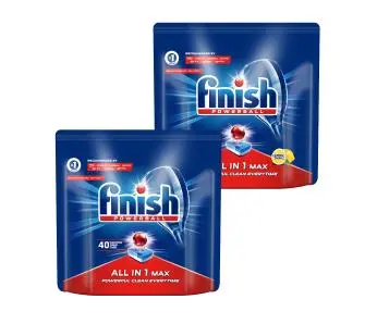 Tabletki do zmywarki Finish All-in-1 Max Cytrynowy + Regularny 80szt.