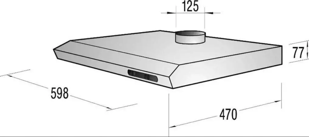 Okap Beko CFB6310W Biały