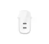 Ładowarka sieciowa Belkin WCB010VFWH Dual USB-C, 30W