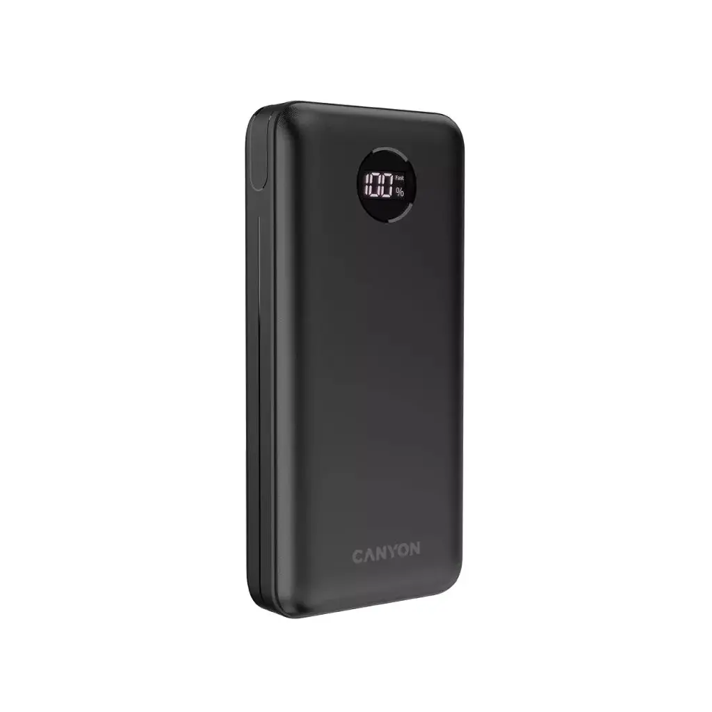 Powerbank Canyon PB-2002 Czarny 20000mAh QC PD 20W Biały