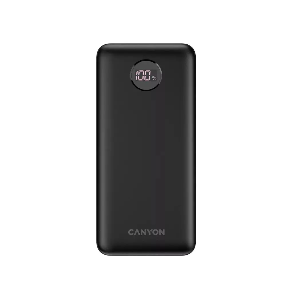 Canyon PB-2002 Czarny 20000mAh QC PD 20W Biały