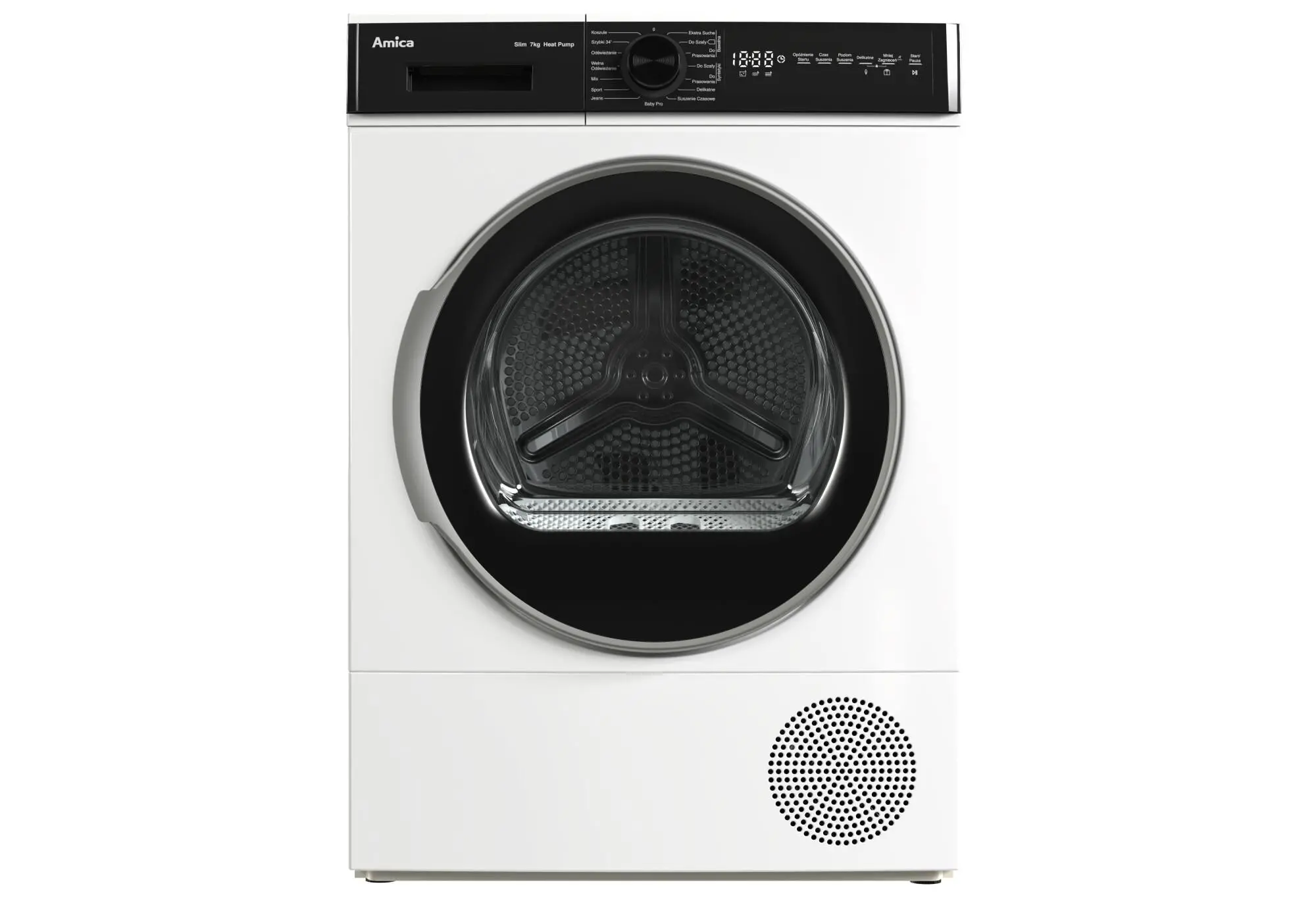 Suszarka Amica AD3S72LEB Slim 46cm 7kg