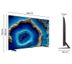 Telewizor TCL QD-Mini LED 85C805 85" QLED 4K 144Hz Google TV Dolby Vision IQ Dolby Atmos HDMI 2.1 DVB-T2