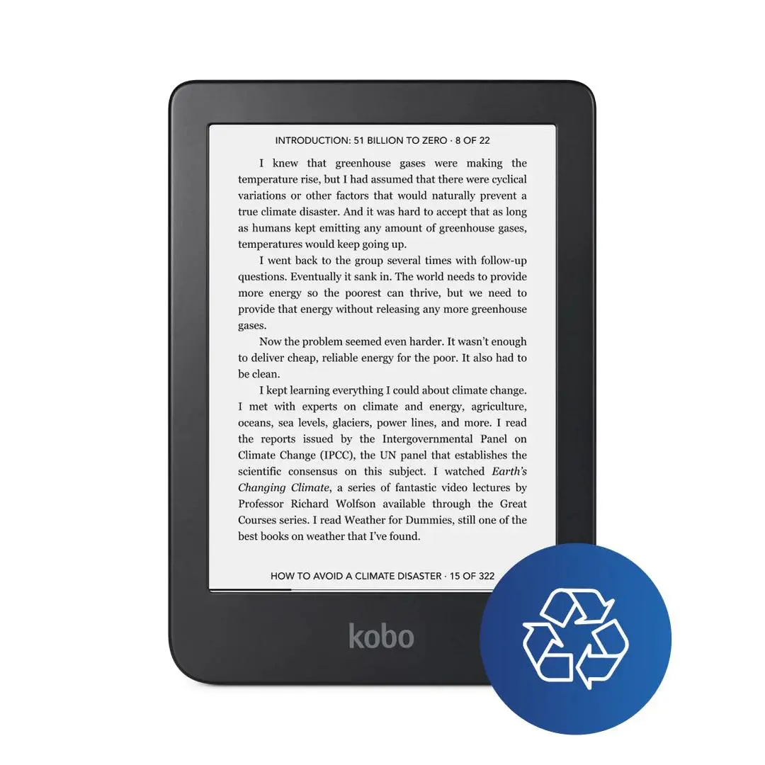 Czytnik E-booków Kobo Clara 2E 6" 16GB WiFi Bluetooth Czarno-niebieski
