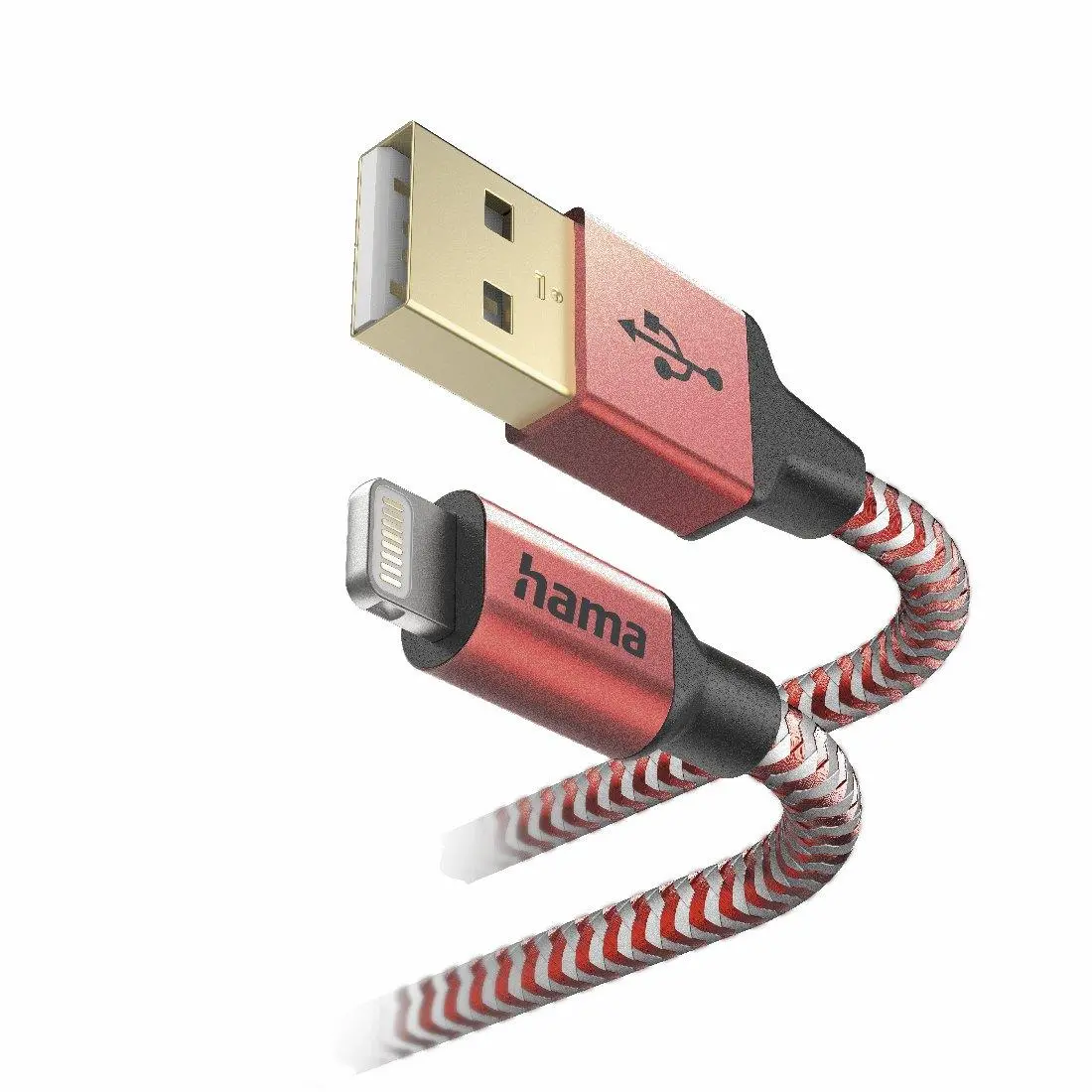 Kabel Hama Reflected Lightning do USB 1,5m Czerwony