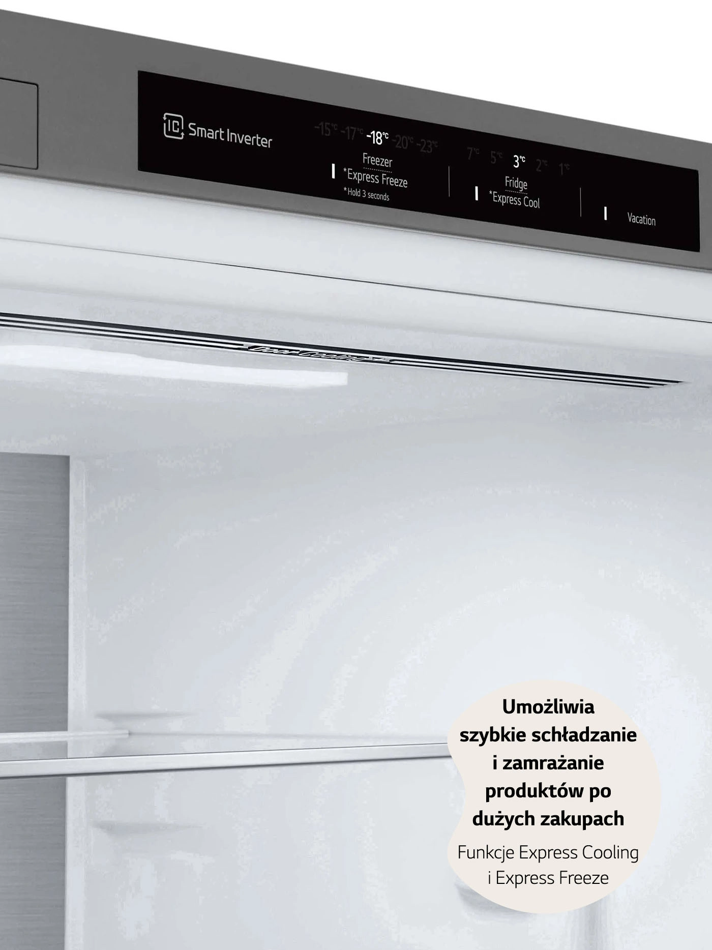 Lodówka LG GBV5140DPY Pełny No Frost 186cm Szuflada z kontrolą wilgotności Srebrny